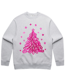 Pink Sparkling Christmas Tree Sweatshirt