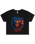 American Dream Queen 4th Of July Women's T-Shirt Or Crop Top