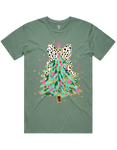 Dalmatian Bow Christmas Tree Tshirt