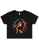 American Soul Sista 4th Of July Women's T-Shirt Or Crop Top