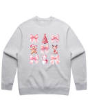 Pink Christmas Coquette Sweatshirt