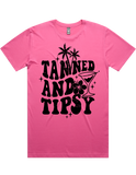 Tanned And Tipsy Short Sleeve T-Shirt