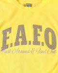 Custom Embroidered F.A.F.O (F*** Around And Find Out) Glittered Sweatshirt(choose glitter and thread colors)