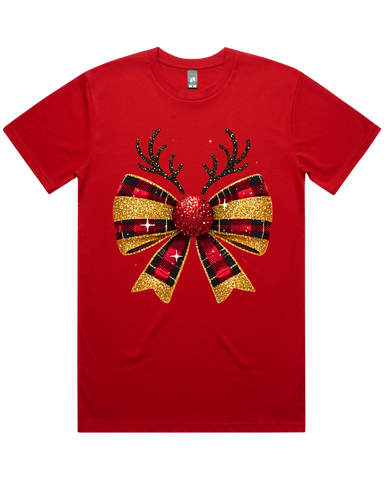 The Red Nose Reindeer Christmas Bow