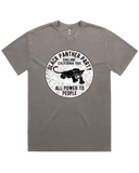 Men's Black Panther Party Vintage 100% Cotton Garment dyed T-Shirt
