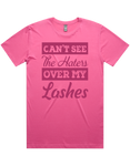 Cant See The Haters Over My Lashes Short Sleeve T-Shirt