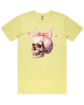 Pink Skull & Bow Halloween Tshirt