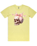 Pink Skull & Bow Halloween Tshirt
