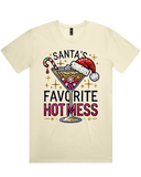 Santa's Favorite Hot Mess Christmas Tshirt