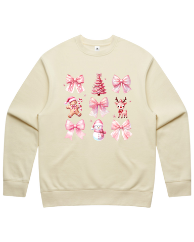 Pink Christmas Coquette Sweatshirt