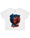 American Dream Queen 4th Of July Women's T-Shirt Or Crop Top