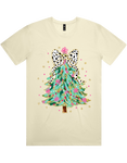 Dalmatian Bow Christmas Tree Tshirt