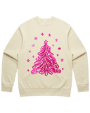 Pink Sparkling Christmas Tree Sweatshirt