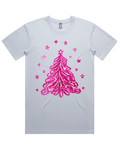 Sparkling Pink Christmas Tree Tshirt