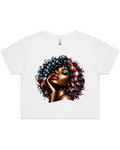 American Soul Sista 4th Of July Women's T-Shirt Or Crop Top