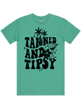 Tanned And Tipsy Short Sleeve T-Shirt