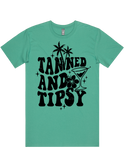 Tanned And Tipsy Short Sleeve T-Shirt