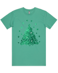 Sparkling Green Christmas Tree Tshirt