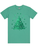 Sparkling Green Christmas Tree Tshirt