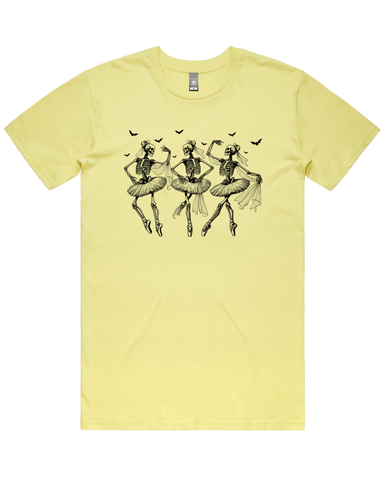 Ballet Dancing Skeleton Halloween Tshirt