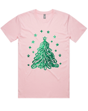 Sparkling Green Christmas Tree Tshirt