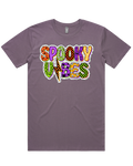 Spooky Vibes Colorful Halloween Short Sleeve Tshirt