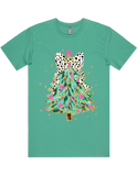 Dalmatian Bow Christmas Tree Tshirt