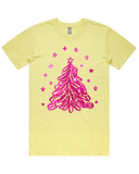 Sparkling Pink Christmas Tree Tshirt