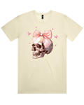 Pink Skull & Bow Halloween Tshirt