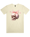 Pink Skull & Bow Halloween Tshirt