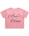 A Little Bit Delulu Crop Top Tshirt