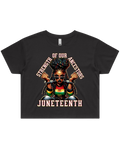 Juneteenth Strength Womens T-Shirt Or Crop Top T-Shirt