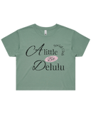 A Little Bit Delulu Crop Top Tshirt