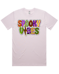 Spooky Vibes Colorful Halloween Short Sleeve Tshirt