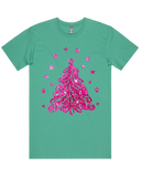 Sparkling Pink Christmas Tree Tshirt