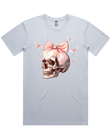 Pink Skull & Bow Halloween Tshirt