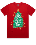 Oh Come Let Us Adore Him Short Sleeve Tshirt