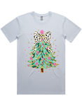 Dalmatian Bow Christmas Tree Tshirt