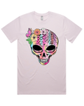 Pastel Skull Halloween Short Sleeve Tshirt