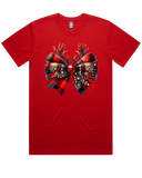 Christmas Flannel Reindeer Bow