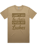 Cant See The Haters Over My Lashes Short Sleeve T-Shirt