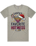 Santa's Favorite Hot Mess Christmas Tshirt