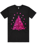 Sparkling Pink Christmas Tree Tshirt