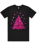 Sparkling Pink Christmas Tree Tshirt