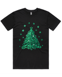 Sparkling Green Christmas Tree Tshirt