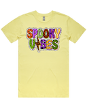 Spooky Vibes Colorful Halloween Short Sleeve Tshirt
