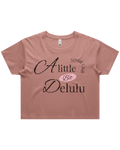 A Little Bit Delulu Crop Top Tshirt