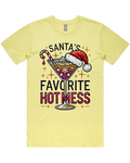 Santa's Favorite Hot Mess Christmas Tshirt