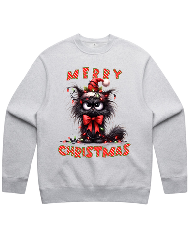 Merry Christmas Cat Sweatshirt