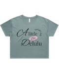 A Little Bit Delulu Crop Top Tshirt